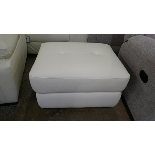 1390 - An SCS Fallon cream leather storage footstool