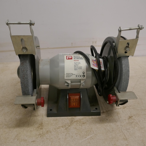 2001 - A Performance Power NLH150BG 240v 150w bench grinder and a Ryobi ECS-1214 240v corner sander with ca... 