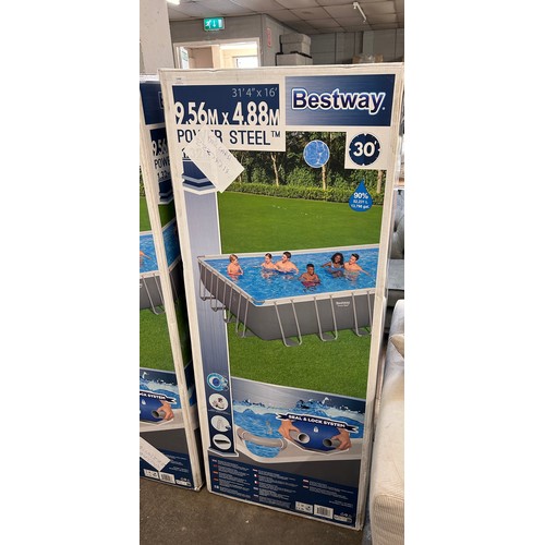 1448 - Bestway 31Ft Frame Pool, Original RRP £1124.99 + Vat (4211-9) - sealed box *This lot is subject to V... 