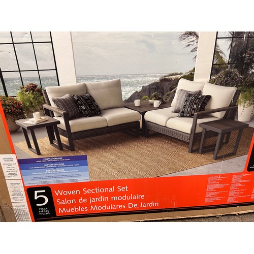 1454 - Agio Maricopa 5 piece Woven  Sectional Set, Original RRP £1083.32 + Vat  - sealed box (4211-5) *This... 