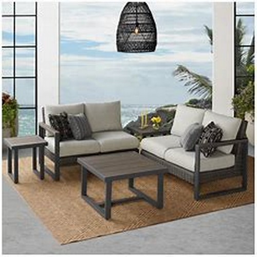 1455 - Agio Maricopa 5 piece Woven  Sectional Set, Original RRP £1083.32 + Vat - sealed box (4211-6) *This ... 