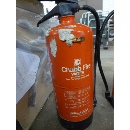 2241 - Three Chubb fire model CW9-9 litre water fire extinguisher