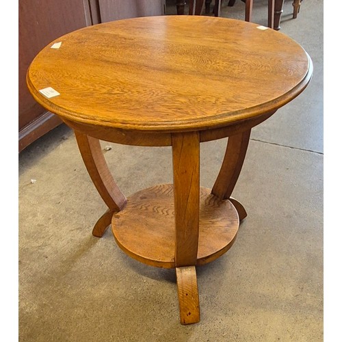 149 - An Art Deco oak ocassional table