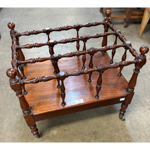 179 - A Victorian style mahogany Canterbury