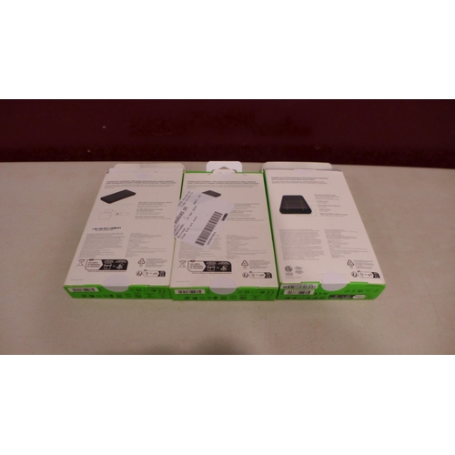 6108 - 3x Mixed Belkin Powerbanks  (332-382,383) *This lot is subject to vat