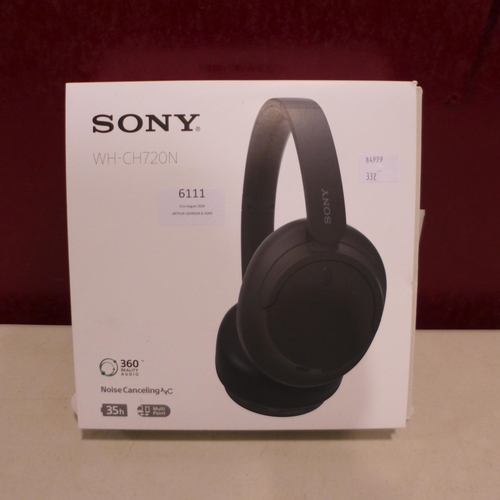 6111 - Sony Wireless Headphones, Modal Number Whch720Nb (332-309) *This lot is subject to vat