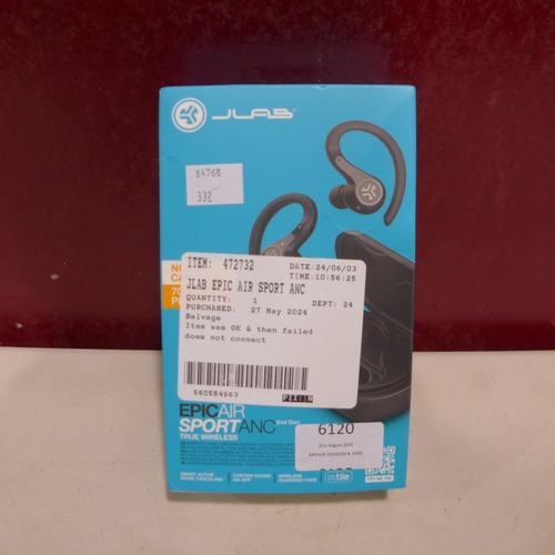 6120 - Jlab Epic Air Sport Anc Earbuds   (332-126) *This lot is subject to vat