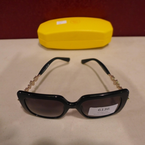 6136 - Swarovski Black Plastic Sunglasses   (332-304) *This lot is subject to vat