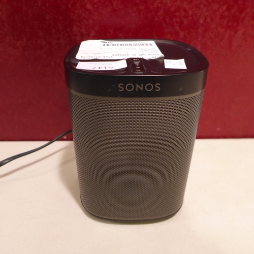 6147 - Sonos One Sl Black Speaker, Original RRP £136.99 + vat (332-78) *This lot is subject to vat