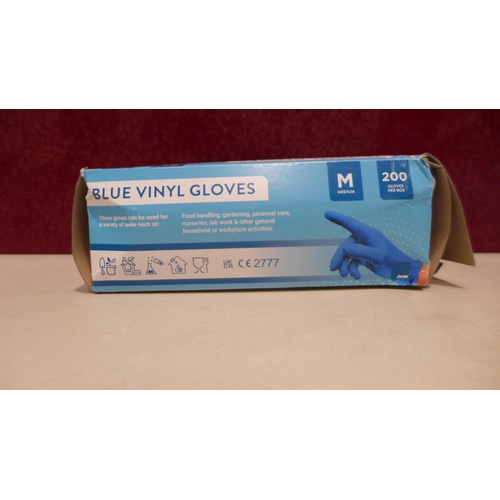 6155 - 2 packs Jena Blue Vinyl Gloves M/L, Ks Water Filters  (332-463,464,472) *This lot is subject to vat