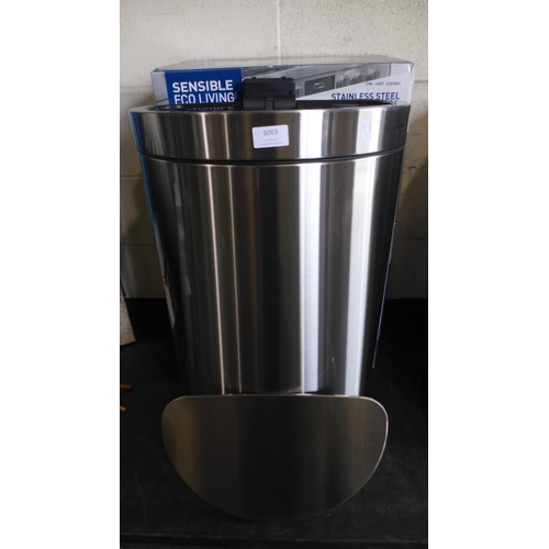 6003 - 47L Eko Semi Round Bin (Damaged Lid)  (332-112) *This lot is subject to vat