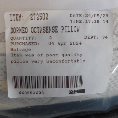 6009 - Two Dormeo Octasense Pillows  (332-73,74) *This lot is subject to vat