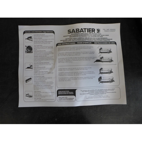 6012 - Sabatier Expandable Dishrack     (332-102) *This lot is subject to vat