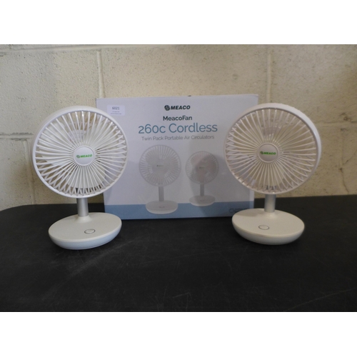 6021 - Two Meaco Portable Fans (332-113) *This lot is subject to vat