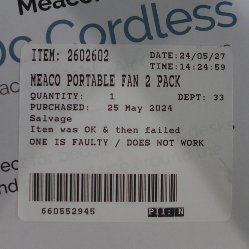 6021 - Two Meaco Portable Fans (332-113) *This lot is subject to vat