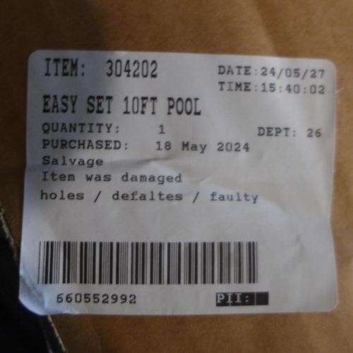 6024 - Easy Set 10Ft Pool  (332-76) *This lot is subject to vat