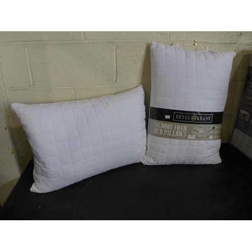 6044 - Two Hotel Grand Shredded Memory Foam Pillows  (332-399) *This lot is subject to vat