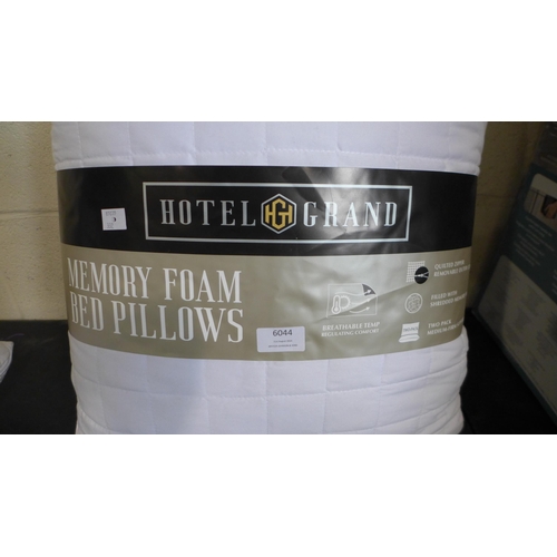 6044 - Two Hotel Grand Shredded Memory Foam Pillows  (332-399) *This lot is subject to vat