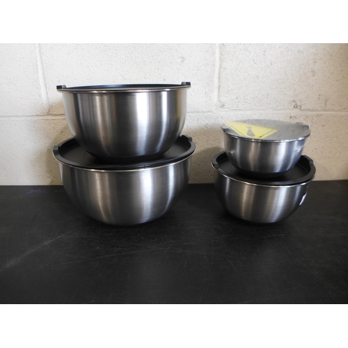 6052 - Miu Stainless Steel Mixing Bowls  (332-163,164) *This lot is subject to vat