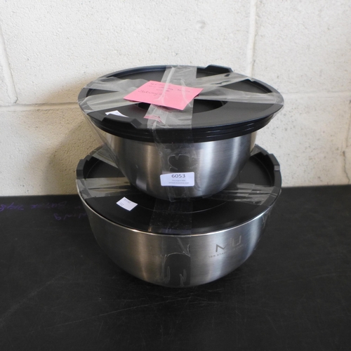 6053 - Miu Stainless Steel Mixing Bowls  (332-165) *This lot is subject to vat