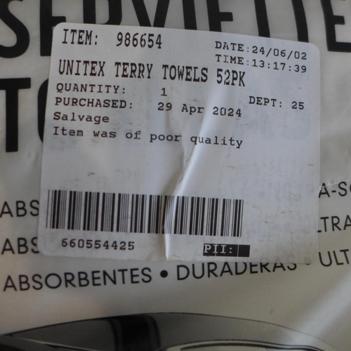 6055 - Unitex Terry Towels (332-171) *This lot is subject to vat