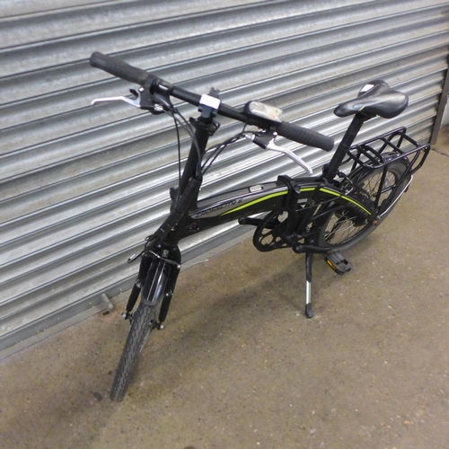 2128 - A Carrera Crosscity E folding electric bike - sold with battery but no charger (as found)  * Police ... 