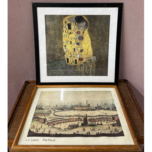 278 - An L.S. Lowry print, The Pond