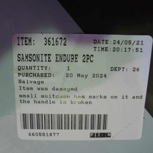 6330 - Samsonite Endure 2 piece Hardside Suitcase, Original RRP £119.99 + vat (332-39) *This lot is subject... 