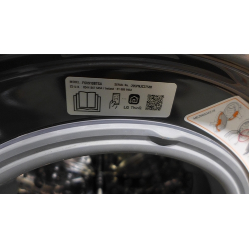 6343 - LG 10Kg Black Washing Machine - model no - F6V910Btsa, Original RRP £791.66 + vat (332-61) *This lot... 