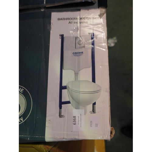 6368 - 2 x Mixed Grohe Wall Hung Toilets, Original RRP £249.99 + vat (332-371,372) *This lot is subject to ... 