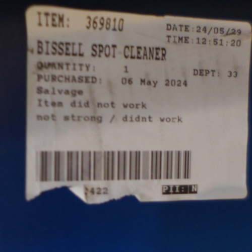 6390 - Bissell Spot Cleaner , Original RRP £99.99 + vat (332-189) *This lot is subject to vat