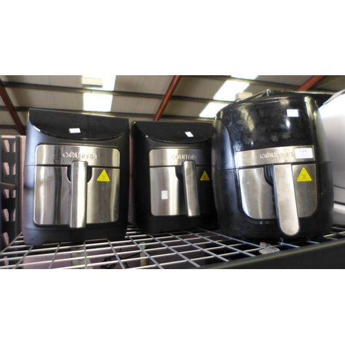 6398 - 3 x Gourmia Air Fryers 7Qt - Sold as Scrap (332-27-30) *This lot is subject to vat