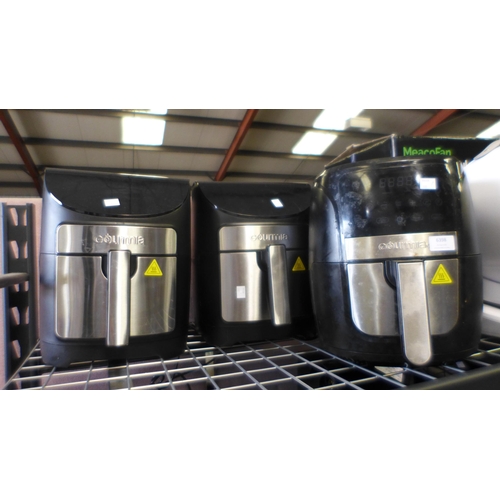 6398 - 3 x Gourmia Air Fryers 7Qt - Sold as Scrap (332-27-30) *This lot is subject to vat