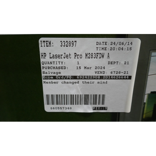 6253 - Hp Colour Laserjet Pro M283Fdw Printer, Original RRP £344.99 + vat (332-295) *This lot is subject to... 