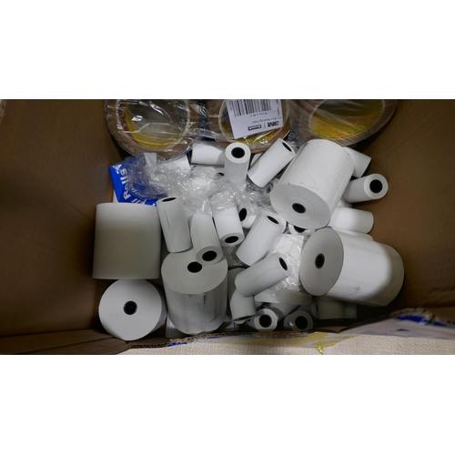 6255 - Scotch Packaging Tape, Thermal till rolls and Thermal Chip and Pin Rolls (332-288-292,301) *This lot... 