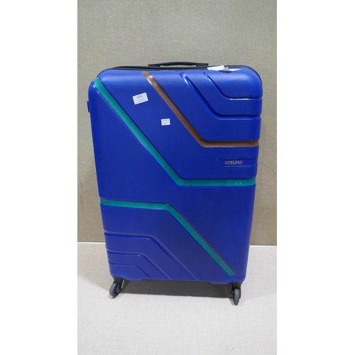 6281 - At Jetdriver Large 79Cm Hardside Blue Suitcase (332-421) *This lot is subject to vat