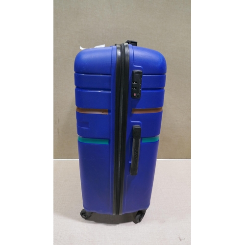 6281 - At Jetdriver Large 79Cm Hardside Blue Suitcase (332-421) *This lot is subject to vat