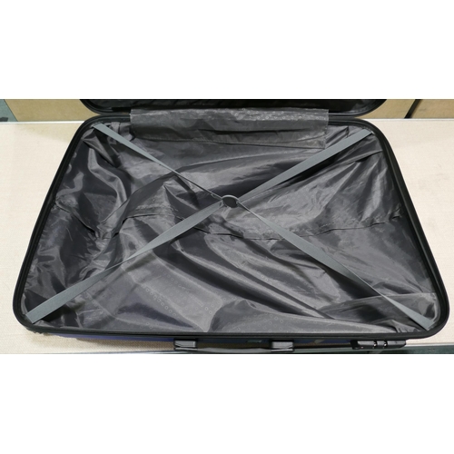 6281 - At Jetdriver Large 79Cm Hardside Blue Suitcase (332-421) *This lot is subject to vat