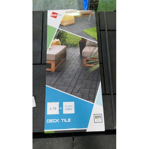 6322 - 2 Packs Of Easy Tile Deck Tiles Mosaic Graphite   (332-32) *This lot is subject to vat