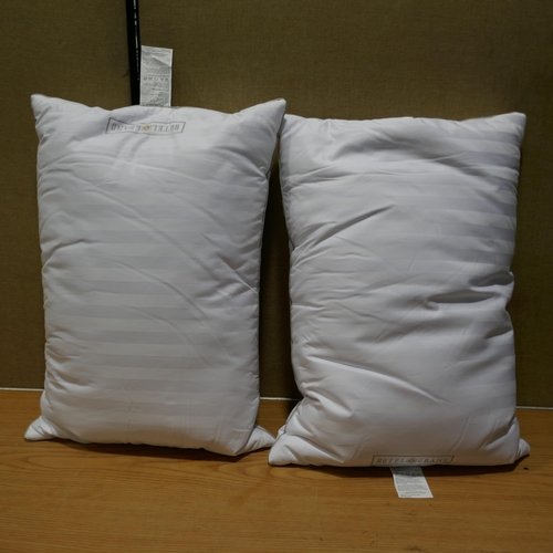 6084 - Two Hotel Grand Down Roll jumbo Pillows (332-391) *This lot is subject to vat