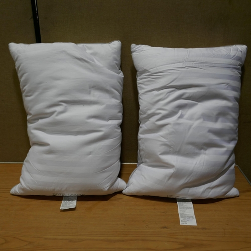 6085 - Two Hotel Grand Down Roll jumbo Pillows (332-392) *This lot is subject to vat