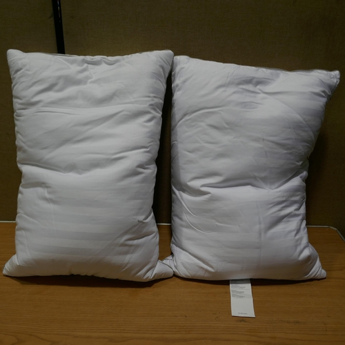 6085 - Two Hotel Grand Down Roll jumbo Pillows (332-392) *This lot is subject to vat