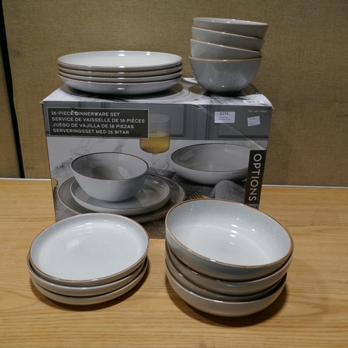 6174 - Options Stoneware Dinner Set (332-139) *This lot is subject to vat