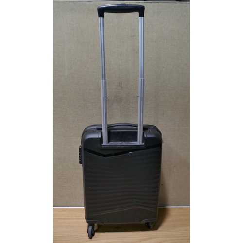 6179 - At Jetdriver Carry-on 55Cm Hardside Black Suitcase (332-121) *This lot is subject to vat