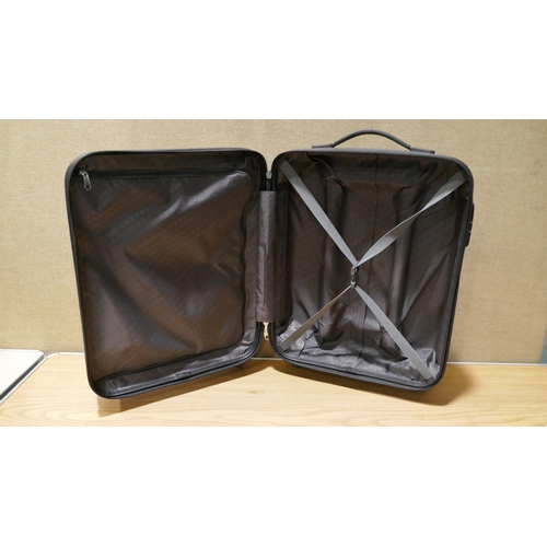 6179 - At Jetdriver Carry-on 55Cm Hardside Black Suitcase (332-121) *This lot is subject to vat