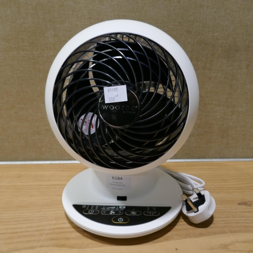 6184 - Iris Woozoo Matt White Fan - No Remote (332-512) *This lot is subject to vat