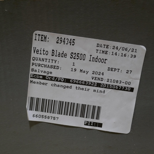 6185 - Veito Blade S2500 Silver Infrared Carbon Heater with Remote, Original RRP £199.91 + vat (332-489) *T... 