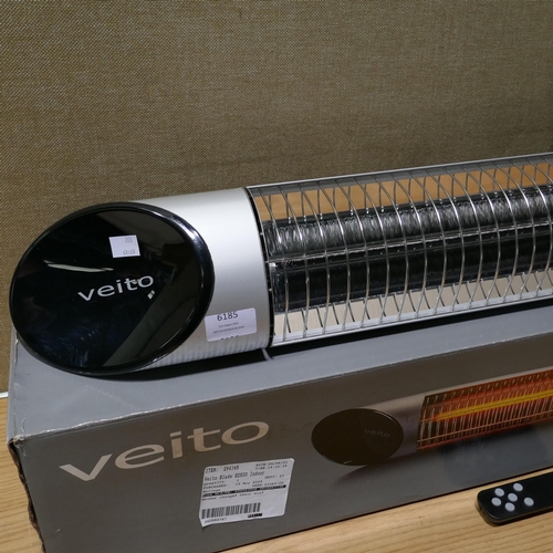 6185 - Veito Blade S2500 Silver Infrared Carbon Heater with Remote, Original RRP £199.91 + vat (332-489) *T... 