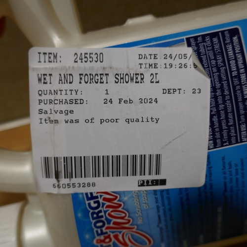 6189 - Wet And Forget Shower Cleaner Spray and a Philips Azur Steam Iron (332-485,493) *This lot is subject... 