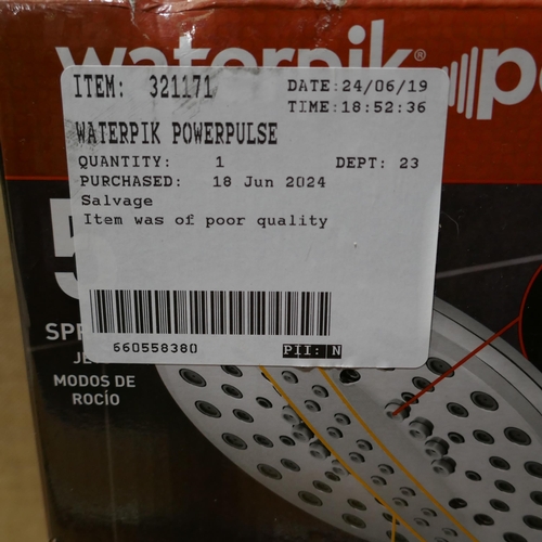 6194 - Waterpik Powerpulse Shower Head And Hose (332-491) *This lot is subject to vat